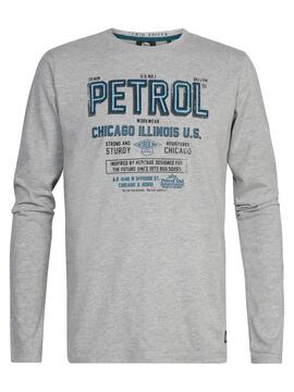 CAMISETA MANGA LARGA ARTWORK REGULAR FIT GRIS