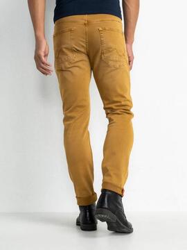 PANTALÓN VAQUERO SEAHAM SLIM FIT CAMEL