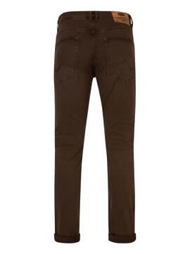 PANTALÓN VAQUERO SEAHAM SLIM FIT MARRÓN