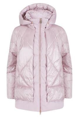 CHAQUETA DE MUJER ACOLCHADA SOFTSHELL Y NAILON ROSA