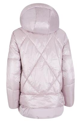 CHAQUETA DE MUJER ACOLCHADA SOFTSHELL Y NAILON ROSA