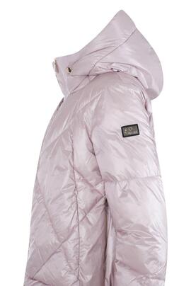 CHAQUETA DE MUJER ACOLCHADA SOFTSHELL Y NAILON ROSA