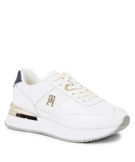 ZAPATILLAS DE RUNNING TH ELEVATED EN PIEL BLANCA