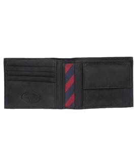 CARTERA DE PIEL PLEGABLE JOHNSON NEGRA CON MONEDERO