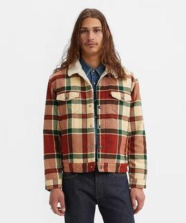 CHAQUETA SHERPA TRUCK HIGHSMITH PLAID CHOCOLATE TRUFFLES