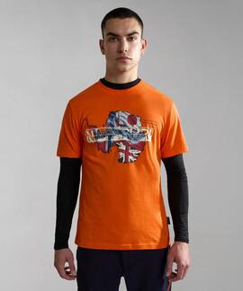 CAMISETA S-GORFU ORANGE RED