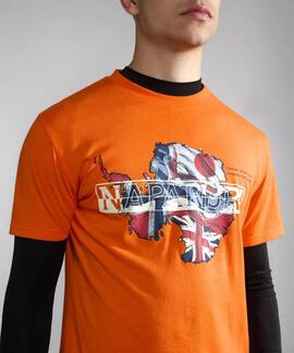 CAMISETA S-GORFU ORANGE RED