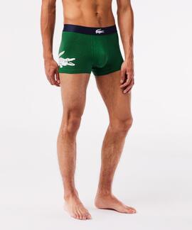3 PACK TRUNKS BOXERS COTTON STRETCH BLANCO, VERDE Y AZUL MAR