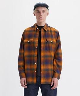 SOBRECAMISA JACKSON WORKER RELAXED FIT JONTY PLAID DESERT