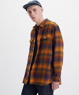 SOBRECAMISA JACKSON WORKER RELAXED FIT JONTY PLAID DESERT