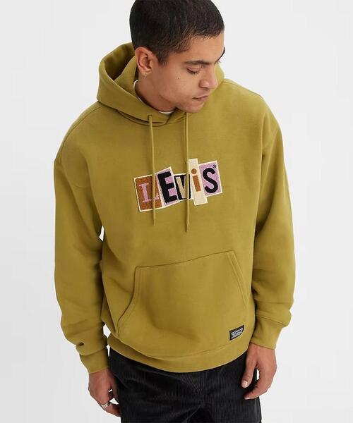 Levi's - Sudadera de hombre roja con capucha