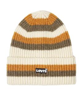 GORRO UNISEX LEVI'S® ESSENTIAL RIBBED BATWING BEIGE