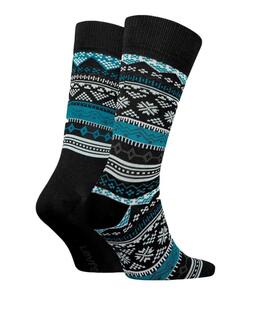 CALCETINES LEVI’S® REGULAR CUT BOOTSOCK FAIR ISLE BLACK COMB