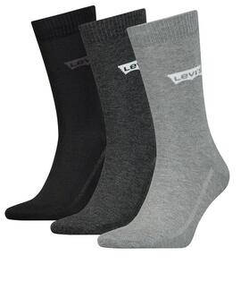 CALCETINES LEVI’S® REGULAR CUT BATWING LOGO 3 PACK GREY COMB