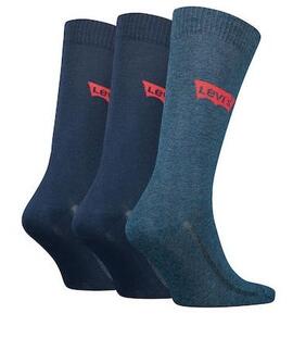 CALCETINES LEVI’S® REGULAR CUT BATWING LOGO 3 PACK DENIM