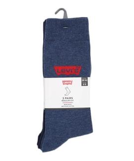 CALCETINES LEVI’S® REGULAR CUT BATWING LOGO 3 PACK DENIM