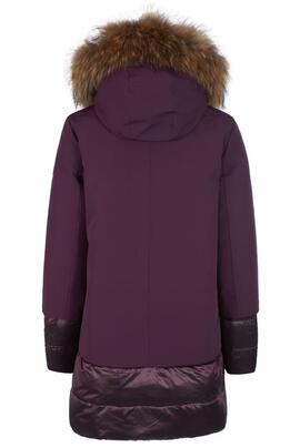 ABRIGO ACOLCHADO DE MUJER SOFTSHELL Y NAILON MORADO