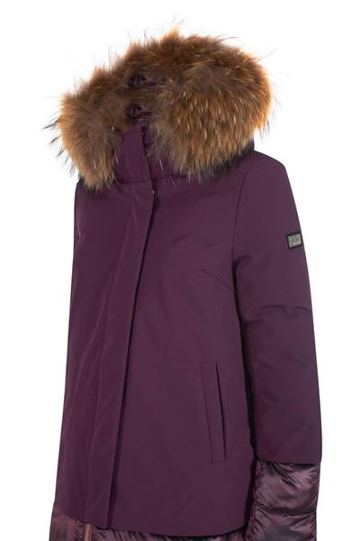 Abrigo de invierno para mujer – Plus abrigo acolchado con capucha de doble  bolsillo (color morado lila, Talla : XXL)