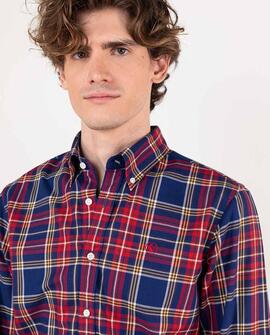 CAMISA TARTAN ICÓNICA AZUL