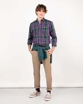 CAMISA TARTAN ICÓNICA VERDE