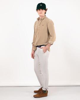 CAMISA MICROPANA GARMENT DYE BEIGE