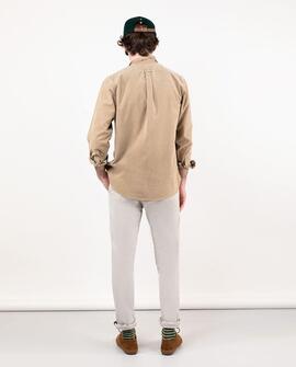 CAMISA MICROPANA GARMENT DYE BEIGE