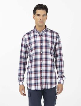 CAMISA FRANELA DOUBLE HIGH CHECK GROSELLA