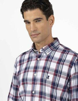 CAMISA FRANELA DOUBLE HIGH CHECK GROSELLA