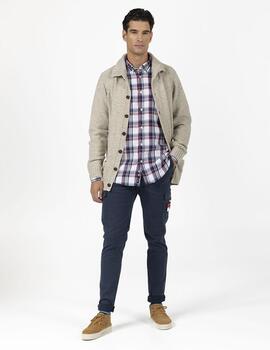 CAMISA FRANELA DOUBLE HIGH CHECK GROSELLA