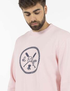 SUDADERA REMOS NEW WAVE ROSA