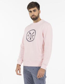 SUDADERA REMOS NEW WAVE ROSA