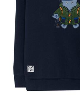 SUDADERA EL PULPO EXPLORER AZUL MARINO