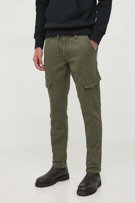 PANTALÓN JOGGER BOLSO CARGO JARED VERDE CAQUI GYMDIGO