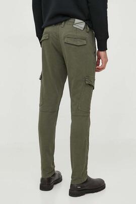 PANTALÓN JOGGER BOLSO CARGO JARED VERDE CAQUI GYMDIGO