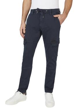 PANTALÓN JOGGER BOLSO CARGO JARED AZUL MARINO GYMDIGO