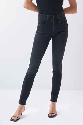 SECRET SKINNY FIT HIGH RISE EN DENIM NEGRO DEGRADE