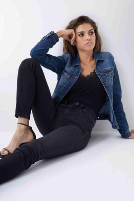 SECRET SKINNY FIT HIGH RISE EN DENIM NEGRO DEGRADE