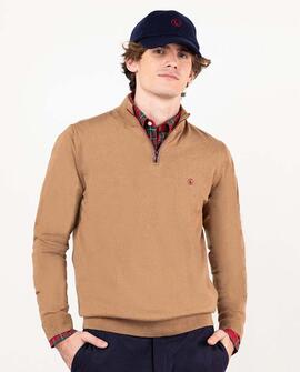 JERSEY CREMALLERA CAMEL