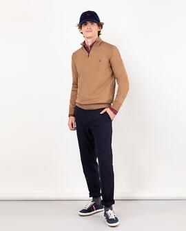 JERSEY CREMALLERA CAMEL