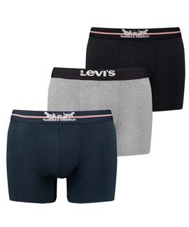 BOXER LEVI'S® MEN GIFTBOX 2 HORSE NAVY / GREY / BLACK