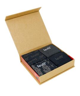 CALCETINES LEVI’S® GIFTBOX REGULAR CUT LOGO BLACK COMBO