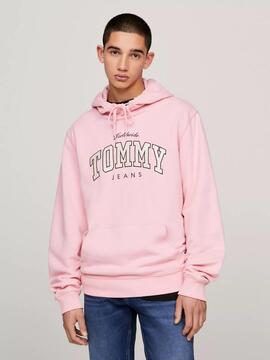 SUDADERA NY VARSITY REGULAR FIT ROSA