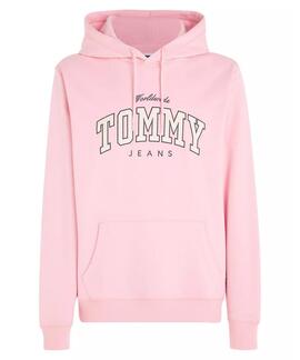 SUDADERA NY VARSITY REGULAR FIT ROSA