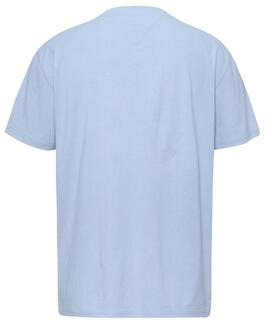 CAMISETA LINEAR LOGO REGULAR FIT CELESTE