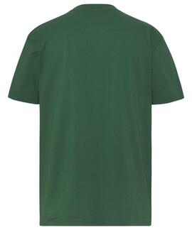 CAMISETA REGULAR FIT CON DISEÑO COLOR BLOCK VERDE