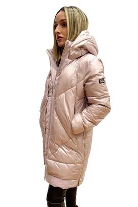 ABRIGO DE MUJER ACOLCHADO SOFTSHELL CON NAILON ROSA