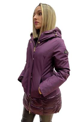 CHAQUETA ACOLCHADA DE MUJER SOFTSHELL Y NAILON MORADO