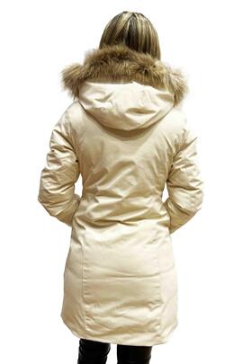 ABRIGO ACOLCHADO DE MUJER SOFTSHELL BEIGE