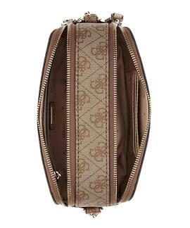 MINIBANDOLERA NOELLE CROSSBODY CAMERA LOGO 4G BEIGE Y MARRÓN