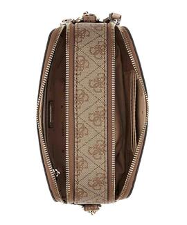 MINIBANDOLERA NOELLE CROSSBODY CAMERA LOGO 4G BEIGE Y MARRÓN